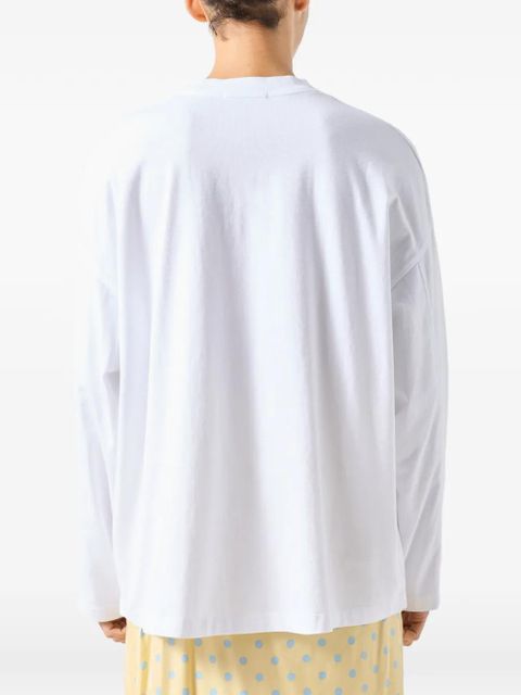American Vintage Gixy long-sleeve round-neck T-shirt - White