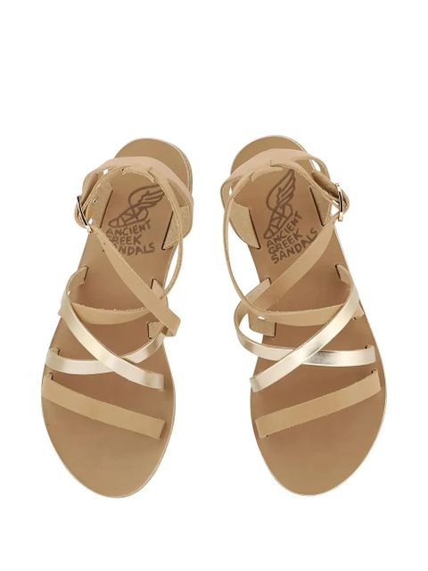 Ancient Greek Sandals crossover leather sandals - Neutrals
