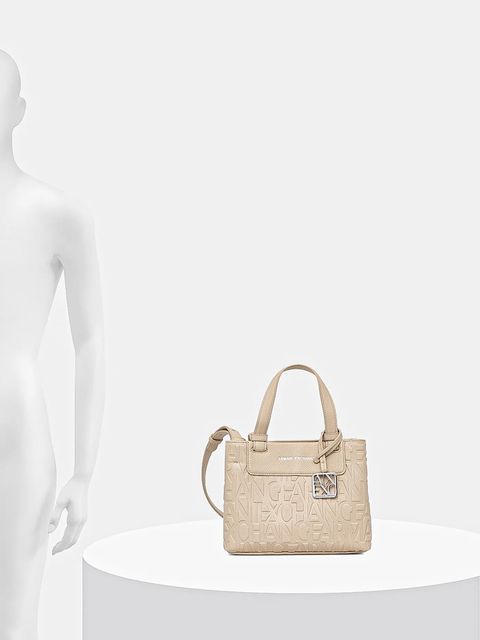 Armani Exchange torebka kolor beżowy XW001576 AF15774