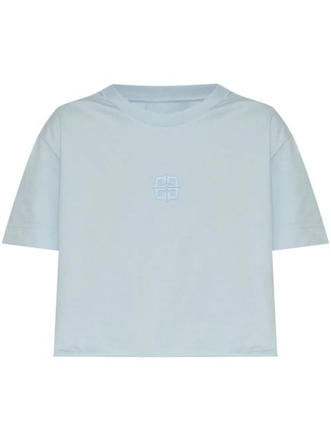 Givenchy Cropped 4G Liquid t-shirt - Blue - zdjęcie produktu nr 1