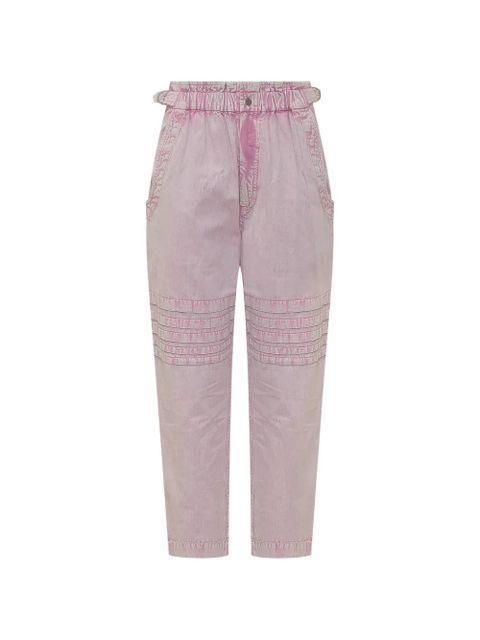 MARANT ÉTOILE Mellya ruffled trousers - Pink - zdjęcie produktu nr 1