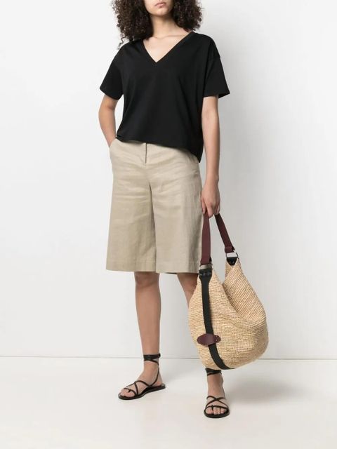 LouLou de Saison V-neck T-shirt - Black