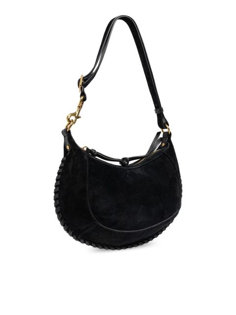ISABEL MARANT Oskan Moon suede shoulder bag - Black