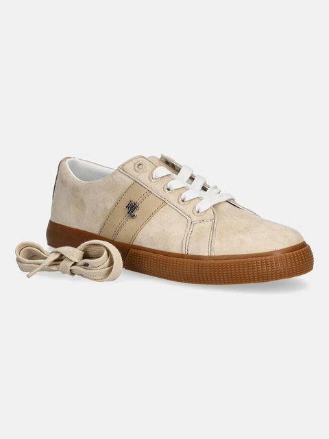 Lauren Ralph Lauren sneakersy zamszowe Janson II damskie kolor beżowy 802868344004