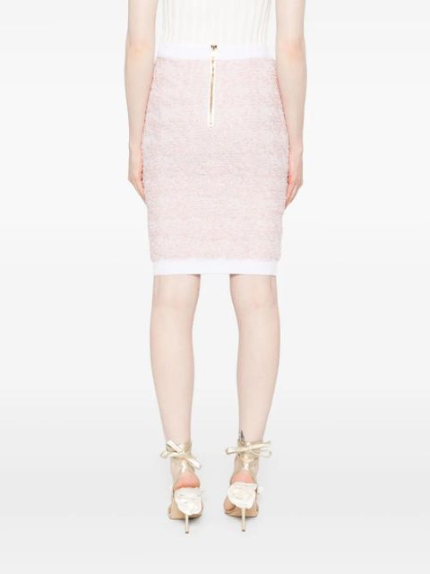 Balmain tweed pencil skirt - Pink