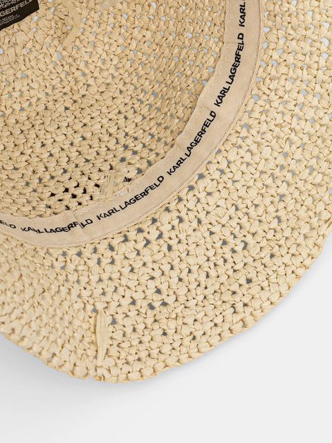 Karl Lagerfeld kapelusz K/AUTOGRAPH kolor beżowy B1W46086