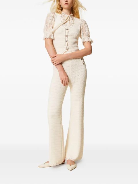 TWINSET crochet trousers - Neutrals - zdjęcie produktu nr 2