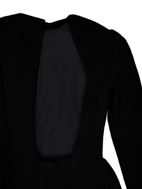 Balenciaga cape-design gown - Black