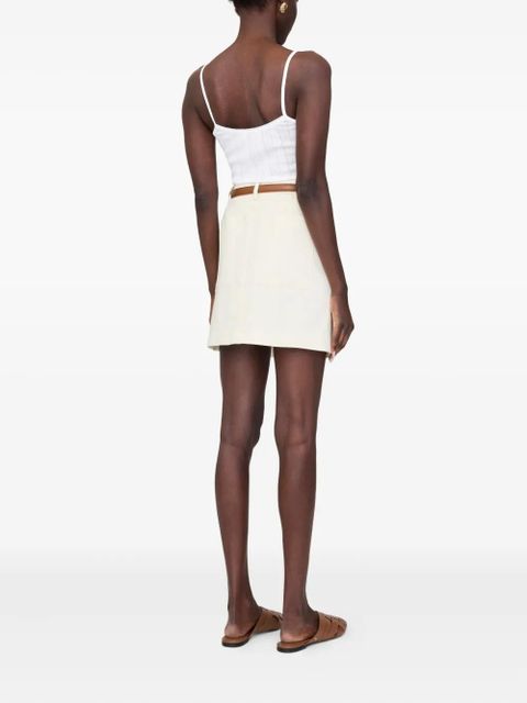 ANINE BING Zaire mini skirt - White - zdjęcie produktu nr 2