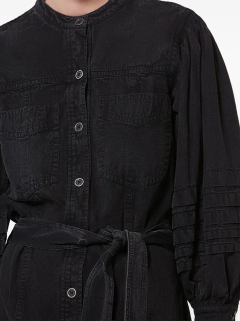 MARANT ÉTOILE Moe ruffle-details mini dress - Black