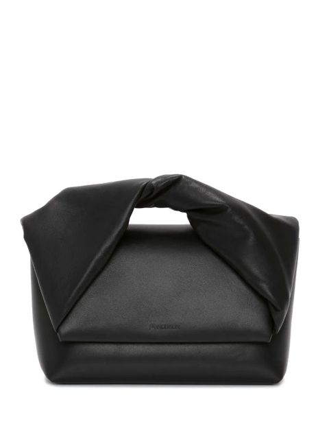 JW Anderson large Twister leather shoulder bag - Black - zdjęcie produktu nr 1