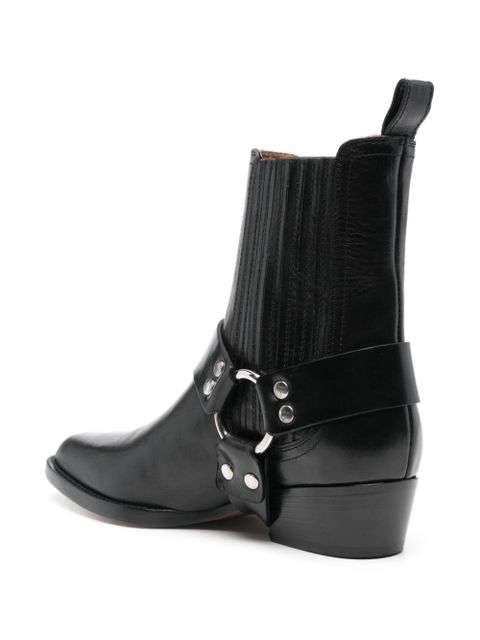 Paris Texas Helena flat ankle boots - Black