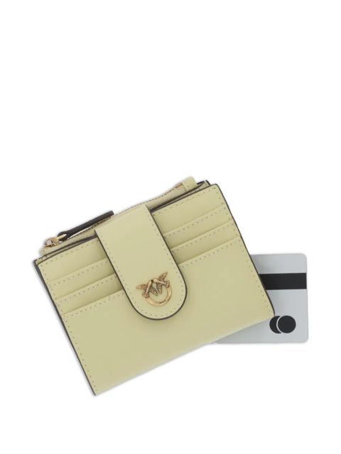 PINKO logo-appliqué zip wallet - Green