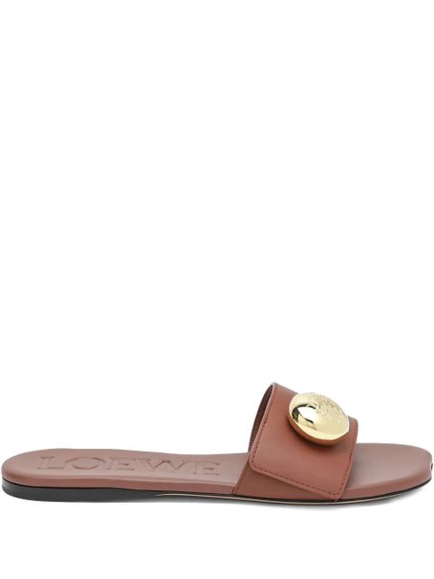 LOEWE open-toe slides - Brown - zdjęcie produktu nr 1