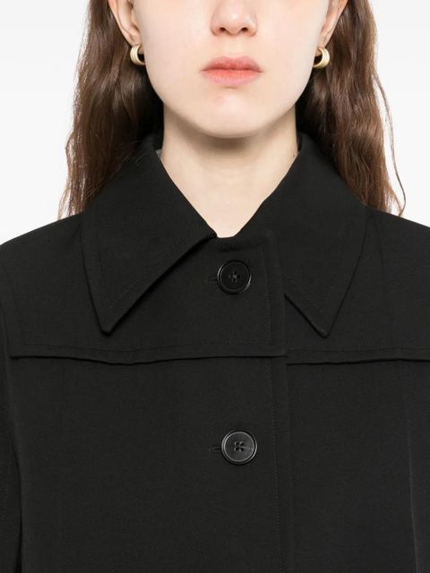 Jil Sander buttoned coat - Black