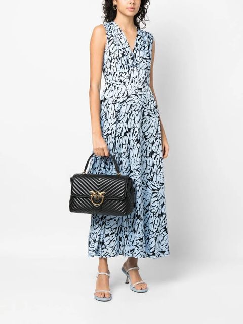 PINKO love-birds logo chevron-quilted bag - Black - zdjęcie produktu nr 2