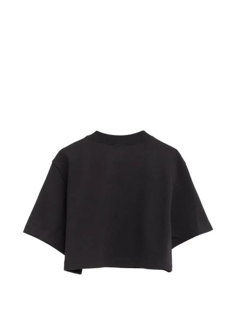 Balenciaga crew-neck crop top - Black - zdjęcie produktu nr 2