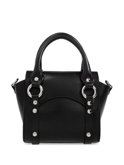 Vivienne Westwood Orb-plaque leather tote bag - Black