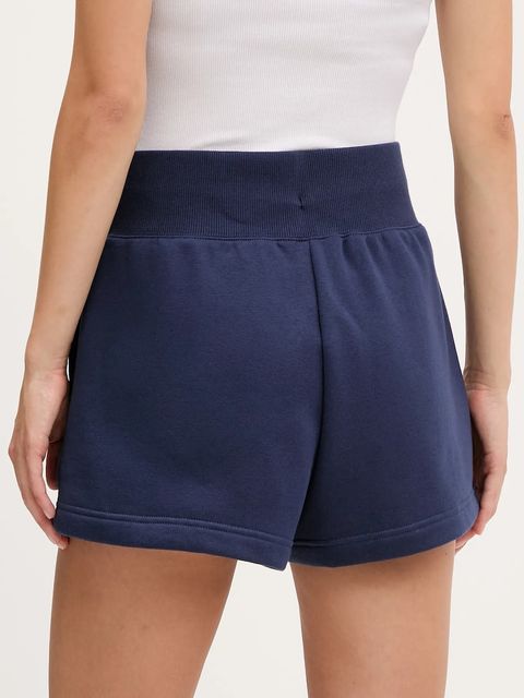 Nike szorty New York Yankees damskie kolor granatowy wzorzyste high waist 034B-012N-NK-3XJ