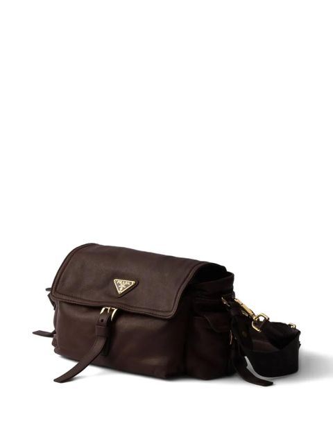 Prada Explore buckle-fastening shoulder bag - Brown