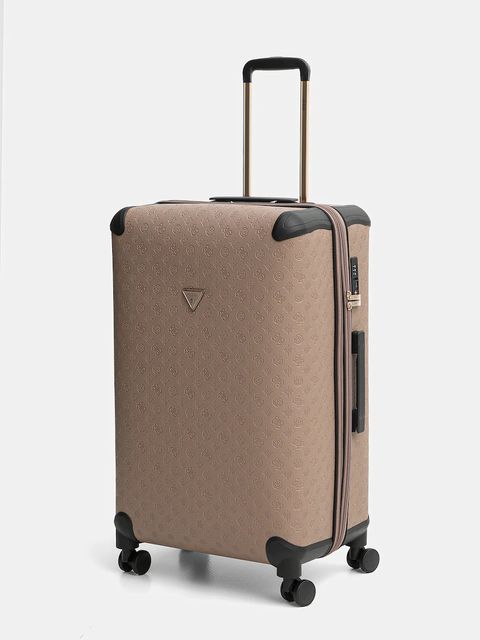 Guess walizka WILDER LARGE kolor brązowy TWDP74 52988