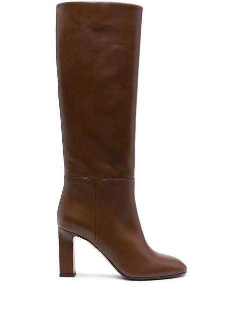 Aquazzura Sellier 85mm leather boots - Brown - zdjęcie produktu nr 1