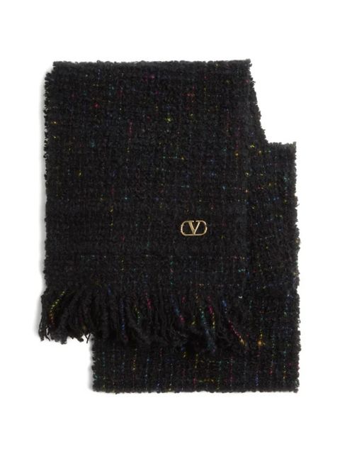 Valentino Garavani VLogo Signature scarf - Black - zdjęcie produktu nr 1