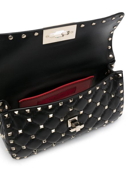 Valentino Garavani Rockstud-spike leather tote bag - Black