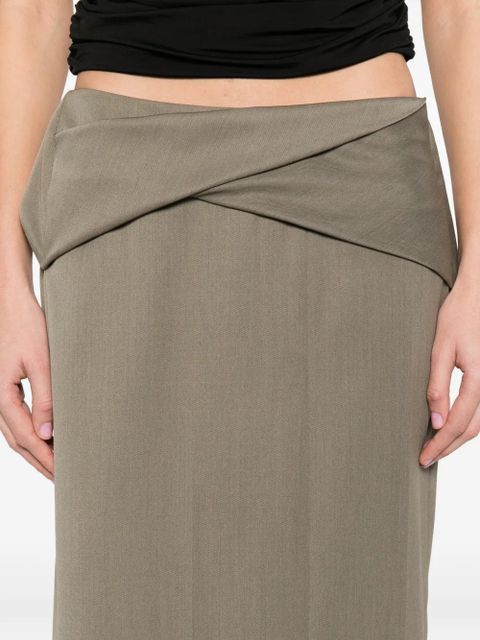 Victoria Beckham wrap skirt - Green