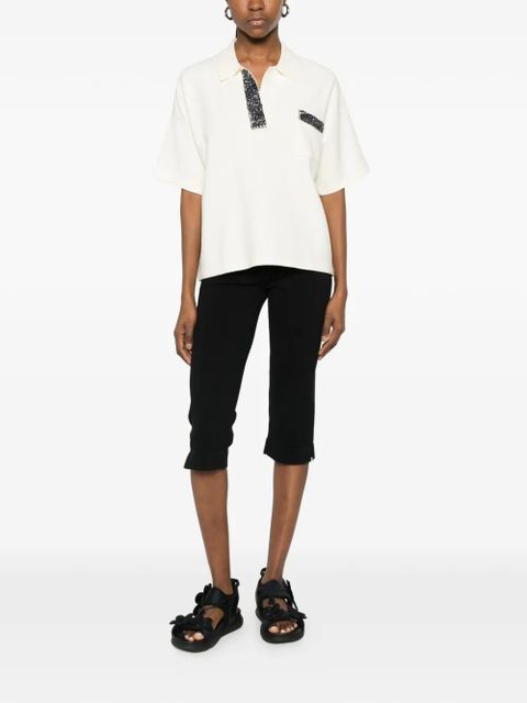 Essentiel Antwerp embellished pocket polo shirt - Neutrals - zdjęcie produktu nr 2