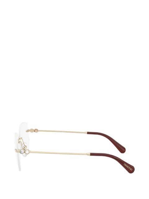Swarovski round-frame glasses - Gold