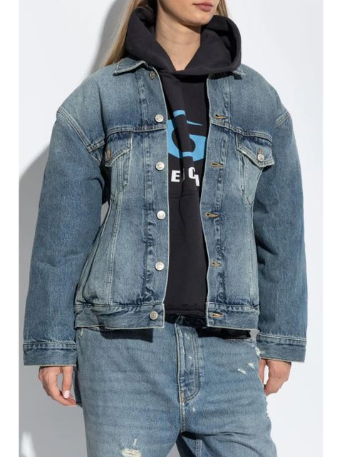 Balenciaga Hourglass denim jacket - Blue
