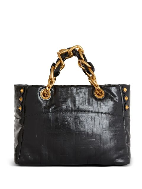 Balmain small 1945 Soft leather tote bag - Black
