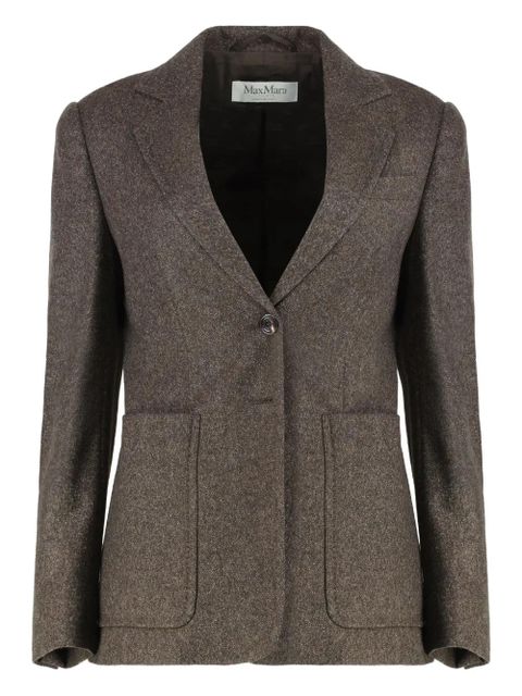 Max Mara single-breasted tweed jacket - Brown - zdjęcie produktu nr 1