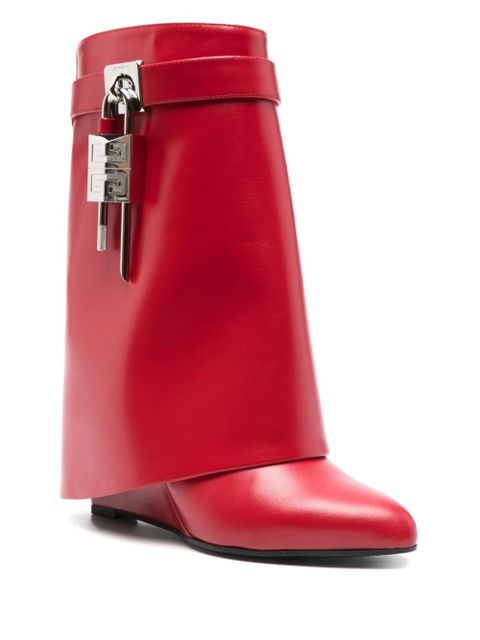 Givenchy 90mm Shark Lock ankle boots - Red