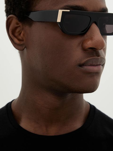 Palm Angels okulary przeciwsłoneczne kolor czarny PERI098_551007