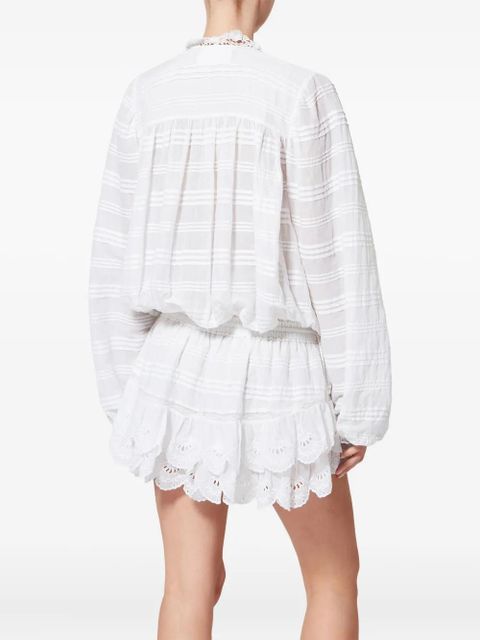 MARANT ÉTOILE Preya laced mini dress - White