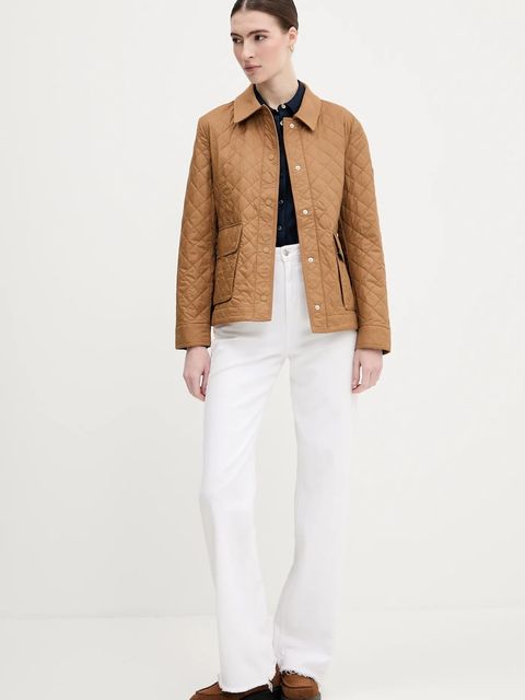 Tommy Hilfiger kurtka kolor brązowy przejściowa WW0WW45641 - zdjęcie produktu nr 2