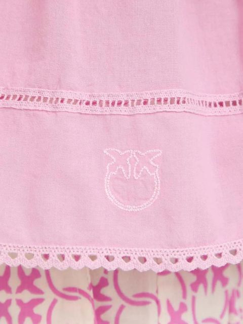 PINKO eyelet puff-sleeve top