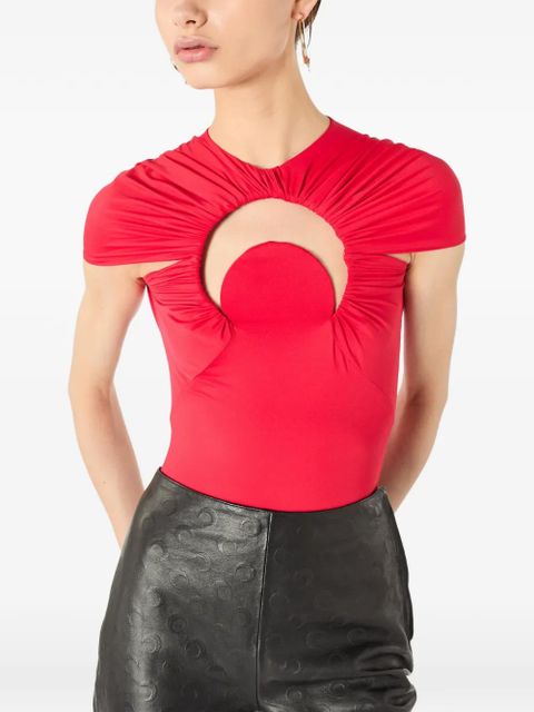 Marine Serre Moon gathered swimsuit