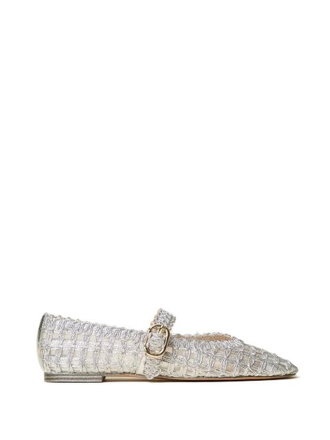 TWINSET buckle-strap ballerinas - Silver - zdjęcie produktu nr 1