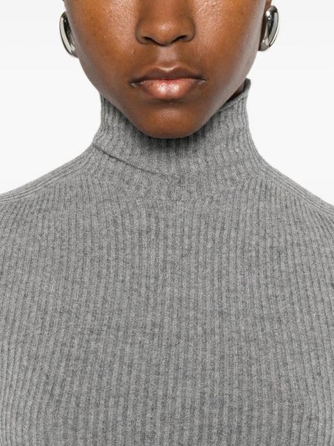 SOLOTRE ribbed sweater - Grey