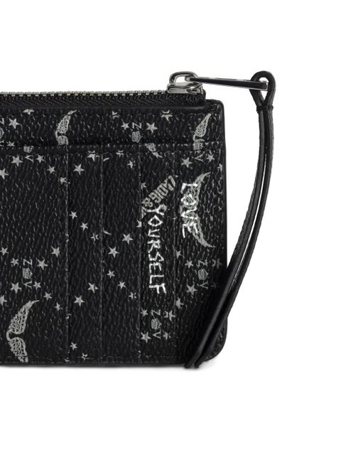 Zadig&Voltaire monogram card holder - Black