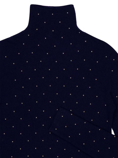 Rabanne long-sleeved turtleneck wool - Blue