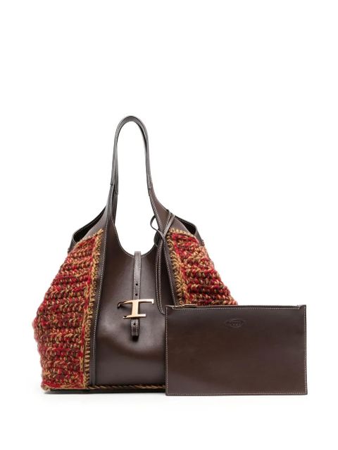 Tod's leather tote bag - Brown - zdjęcie produktu nr 1
