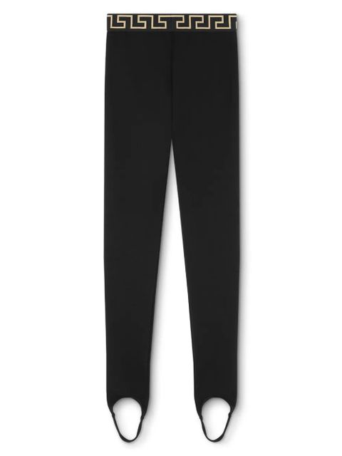 Versace Greca Border stirrup leggings - Black
