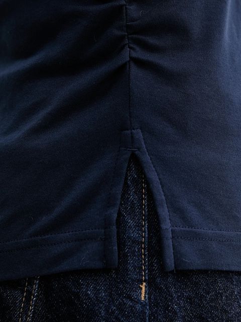 Calvin Klein Jeans t-shirt bawełniany damski kolor granatowy LV047D211G