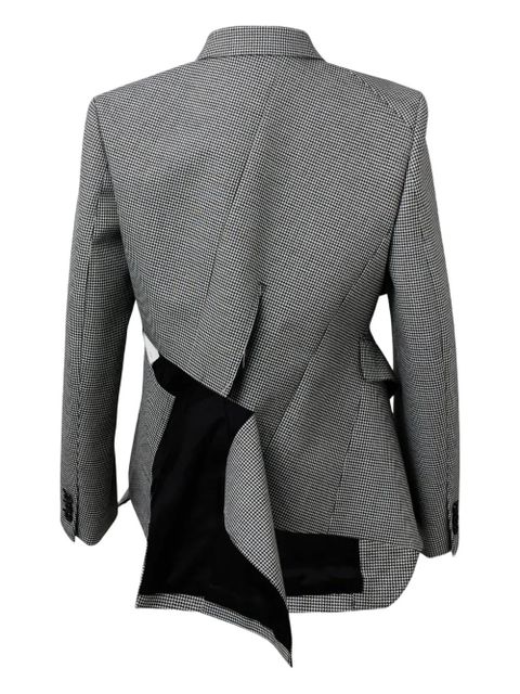 Comme Des Garçons houndstooth-pattern cutting-out jacket - Grey - zdjęcie produktu nr 2