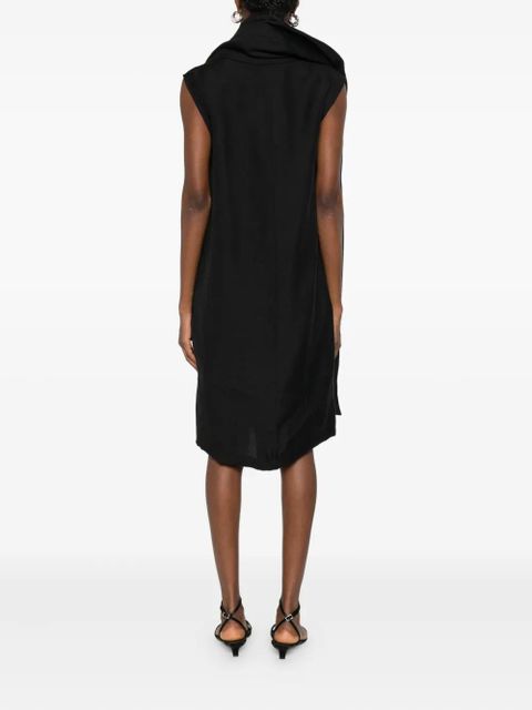 TOTEME cowl-neck sleeveless dress - Black
