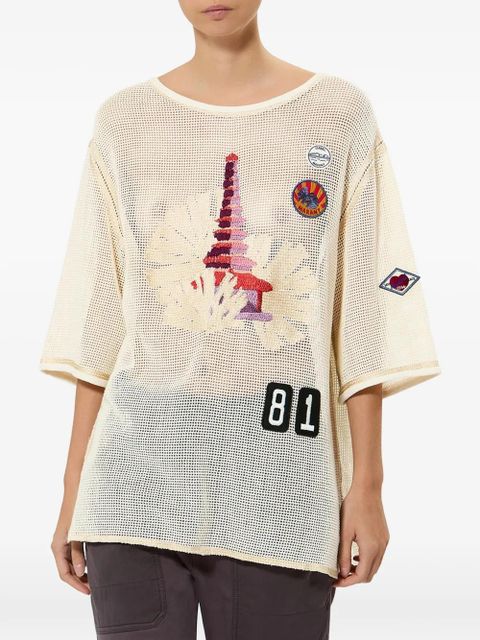ISABEL MARANT Nisrine crew-neck T-shirt - Neutrals